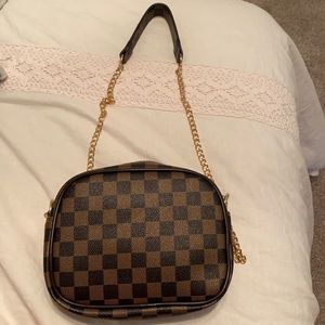 Checkered crossbody